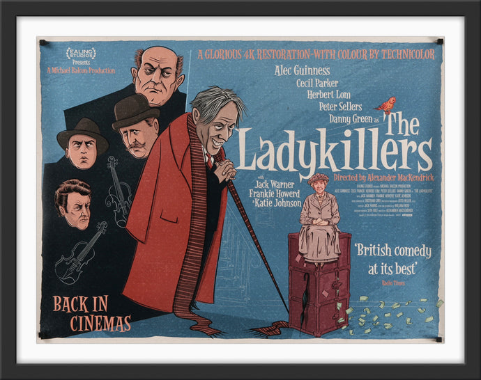 An original movie poster for the Ealing comedy The Ladykillers