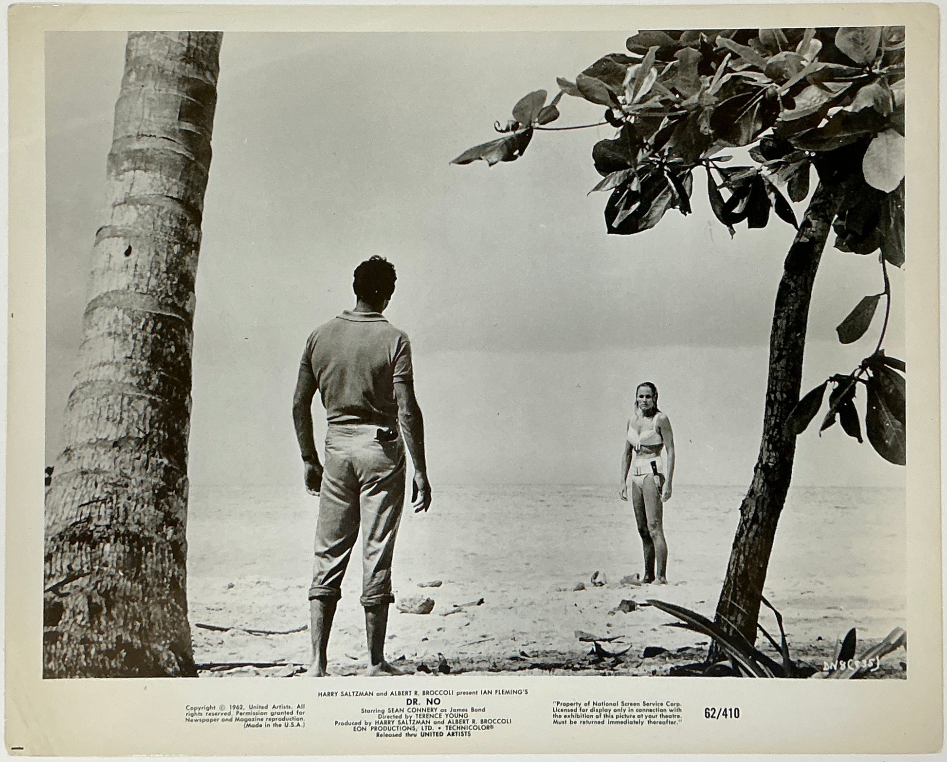 An original 8x10 movie still from the James Bond film Dr No