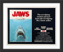 Load image into Gallery viewer, An original U.S. half sheet movie poster for the Steven Spielberg classic, Jaws