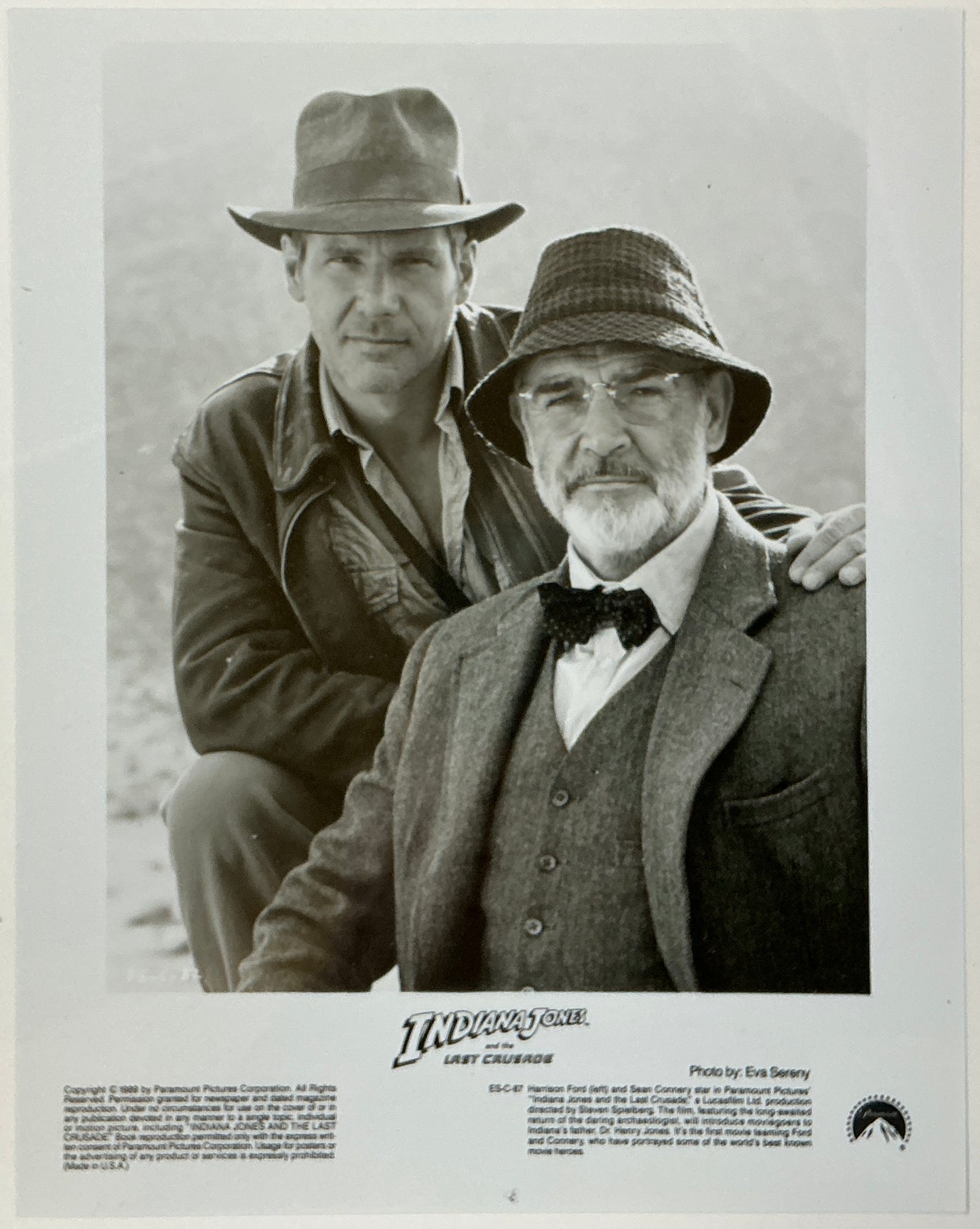 An original 8x10 movie still for the film Indiana Jones and the Last Crusade