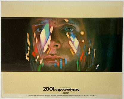 An original lobby card for the Stanley Kubrick film 2001 A Space Odyssey