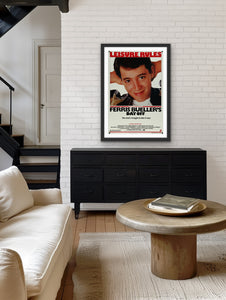 An original movie poster for the John Hughes film Ferris Bueller's Day Off
