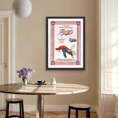 An original movie poster for the Coen Brothers' film Fargo