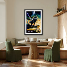 Load image into Gallery viewer, An original one sheet poster for the Disney+ Star Wars series The Mandalorian season 3