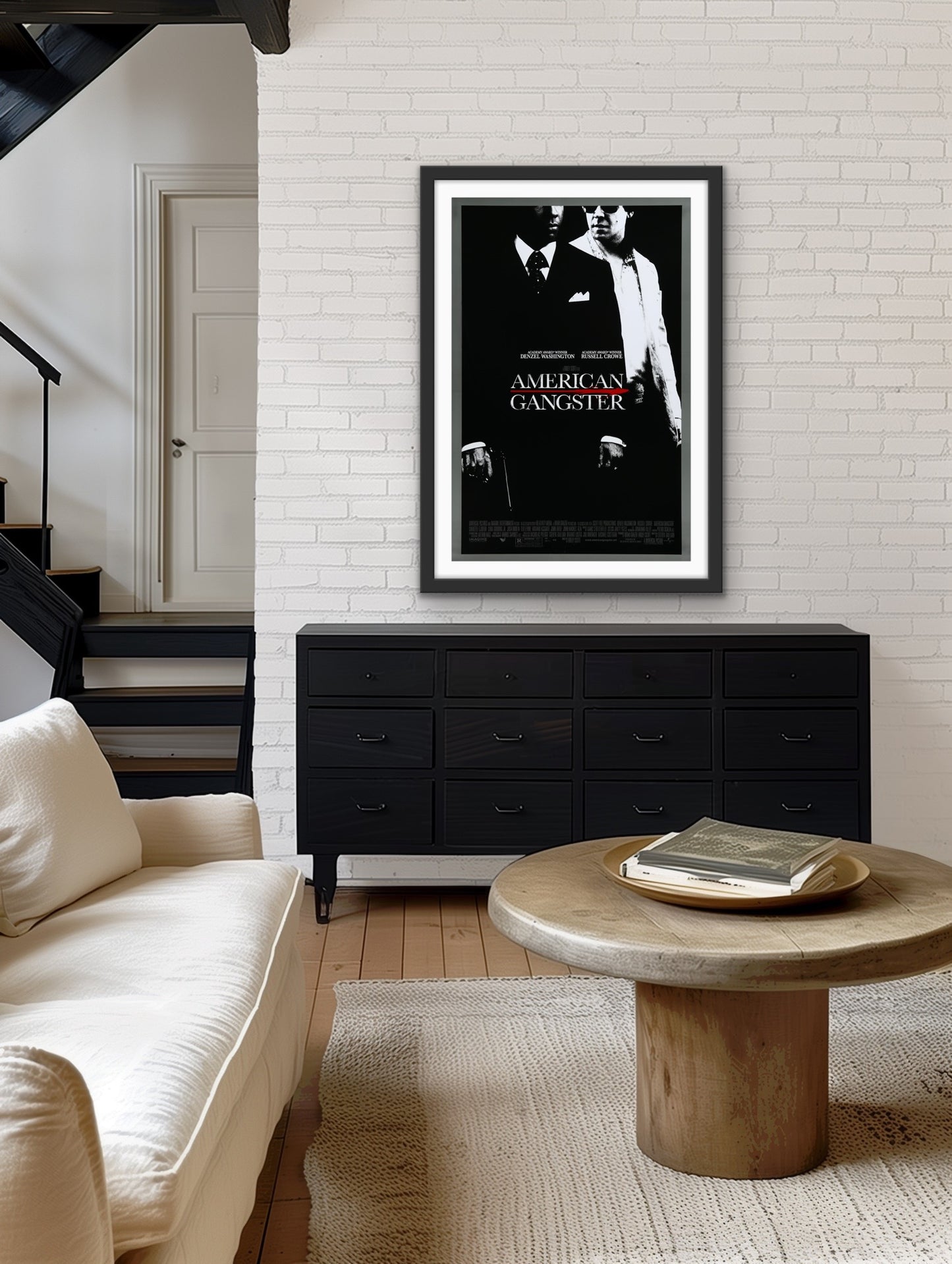 An original movie poster for the Ridley Scott film American Gangster
