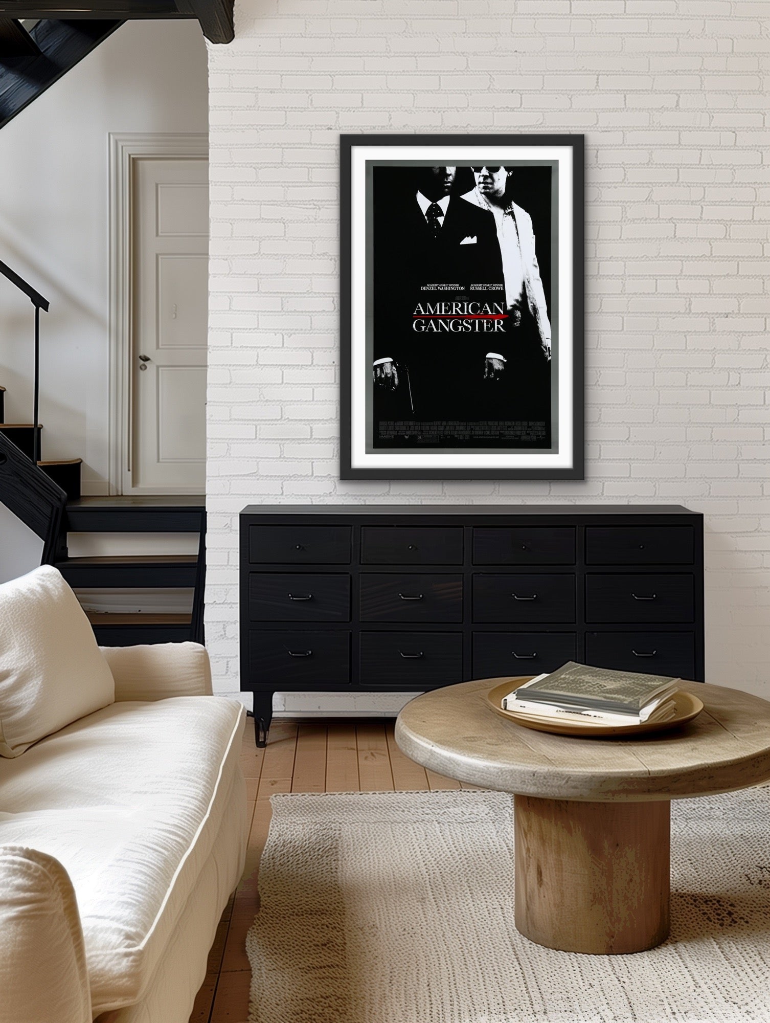 An original movie poster for the Ridley Scott film American Gangster