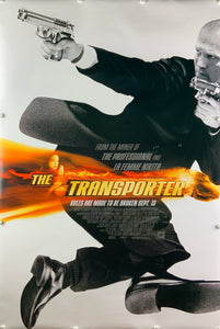 An original movie poster for the Jason Statham film The Transporter