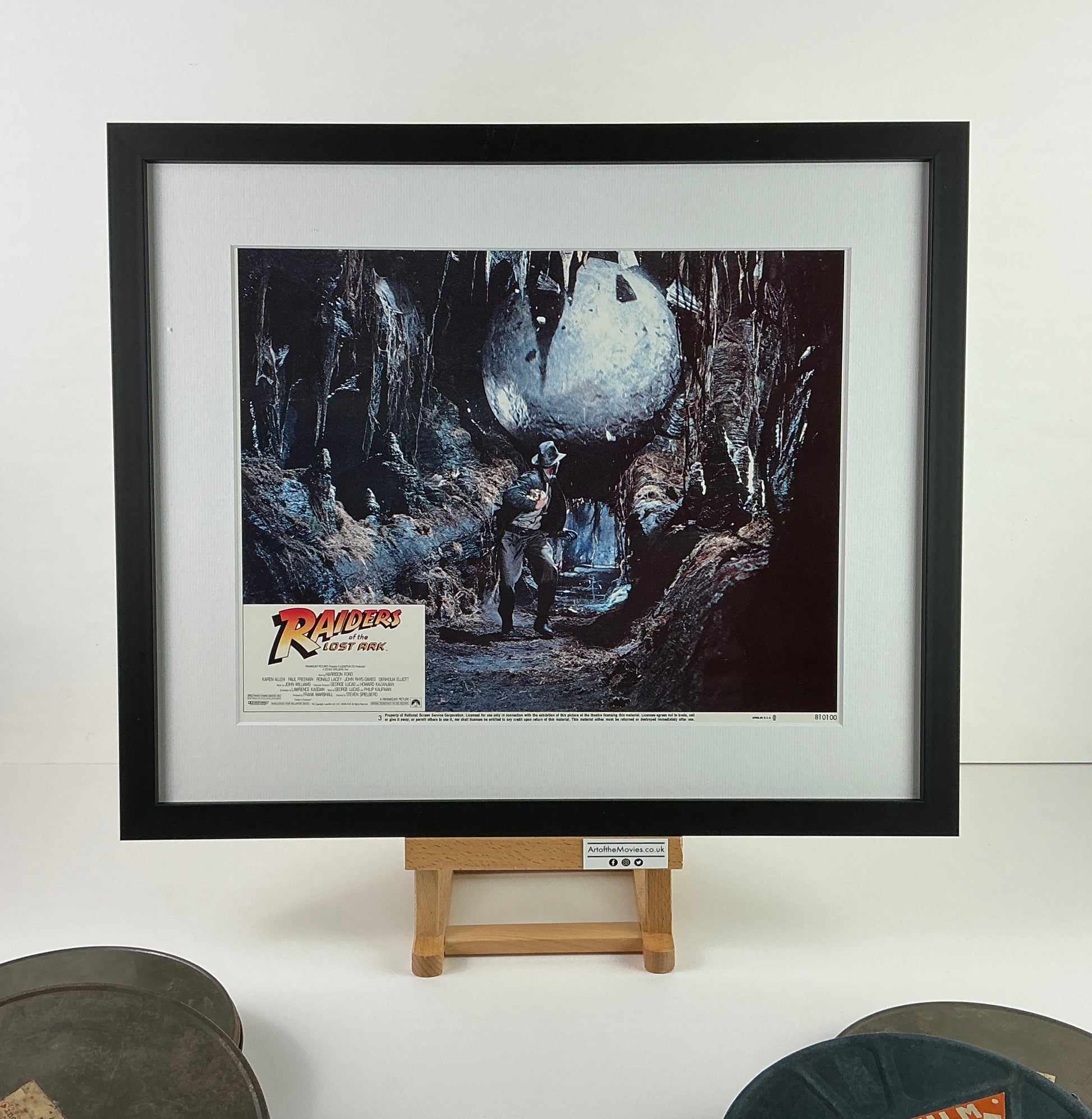 An original 11x14 lobby card for the film Raiders of the Lost Ark