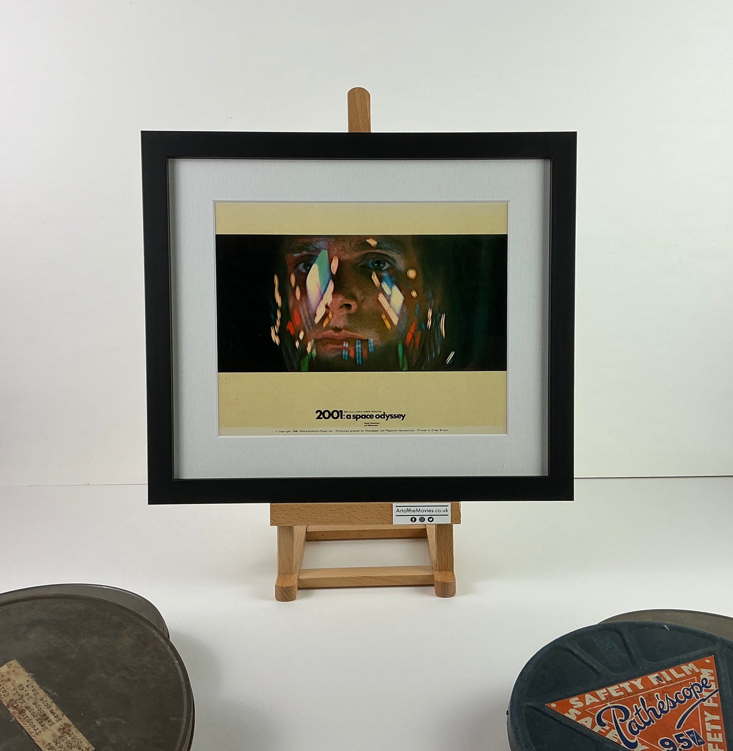 An original lobby card for the Stanley Kubrick film 2001 A Space Odyssey
