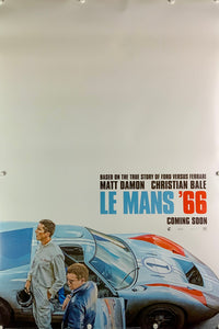 An original movie poster for the film Le Mans 66 / Ford v Ferrari