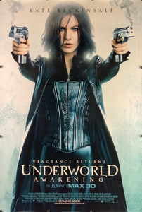 An original movie poster for the Kate Beckinsale film Underworld : Awakening