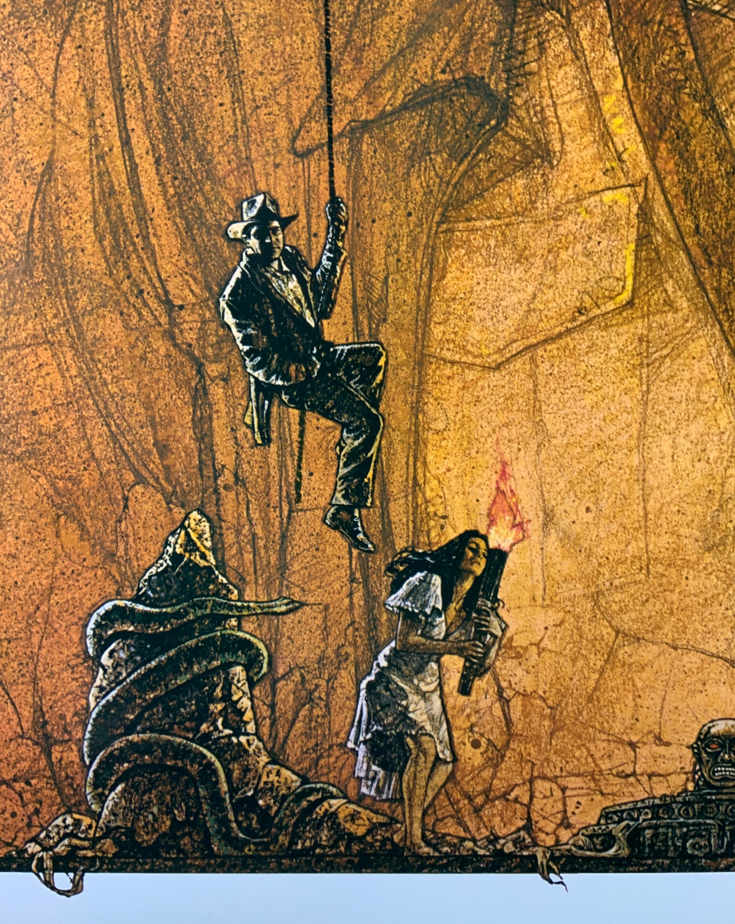 An original promotional poster from 2008 for the movie Raiders of the Lost Ark