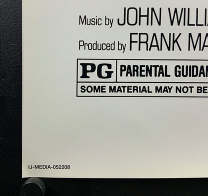 An original promotional poster from 2008 for the movie Raiders of the Lost Ark