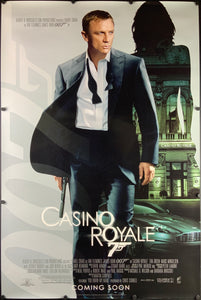 An original movie poster for the James Bond film Casino Royale with Daniel Craig as 007