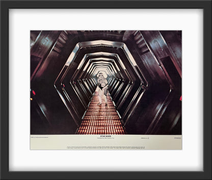 An original 11x14 lobby card for the George Lucas film Star Wars