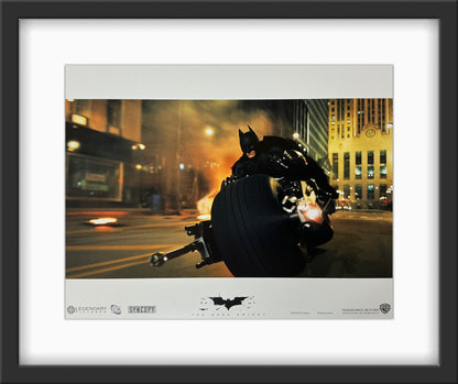 An original lobby card for the film The Dark Knight