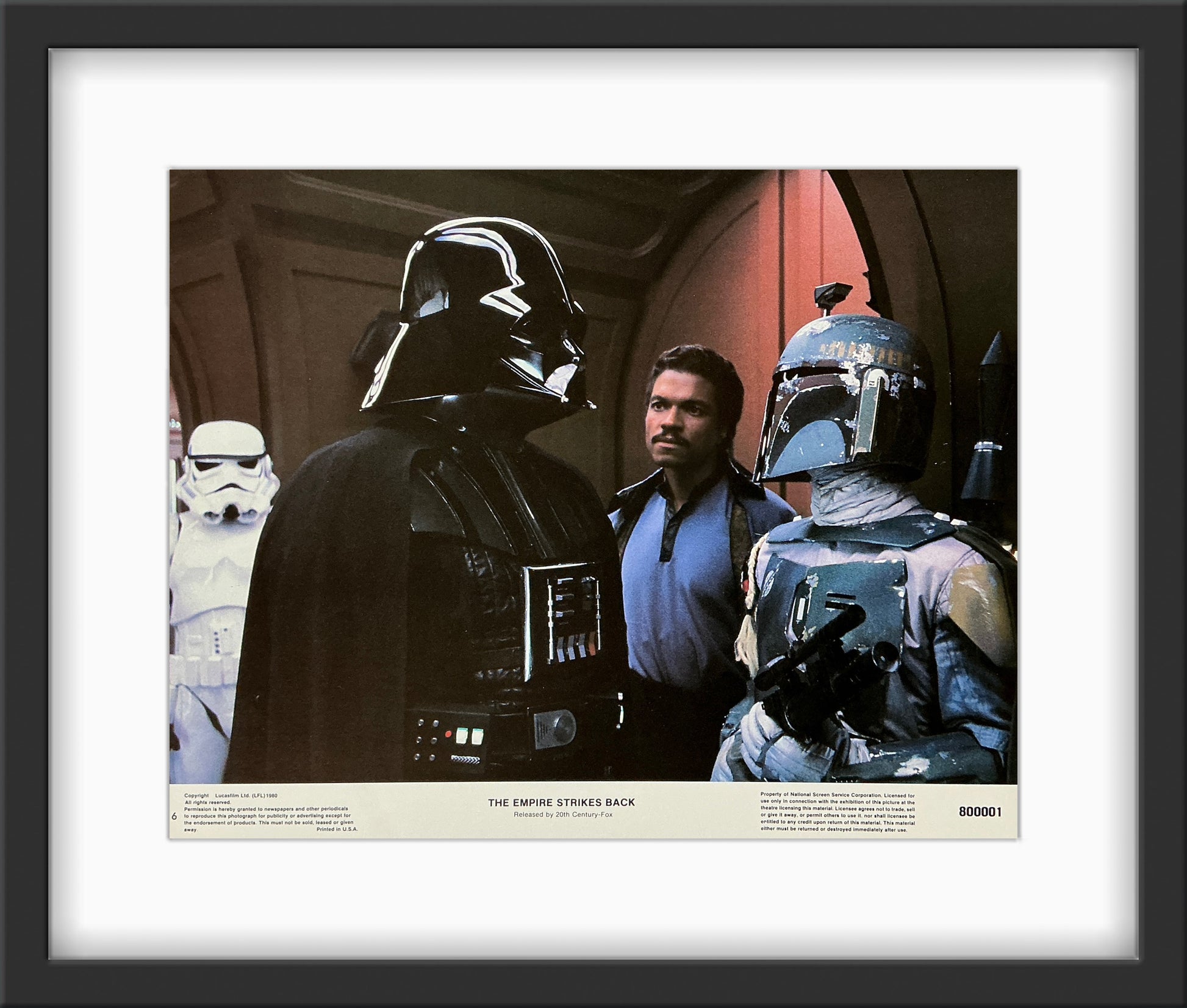 An original lobby card for the Star Wars film The Empire Strikes Back