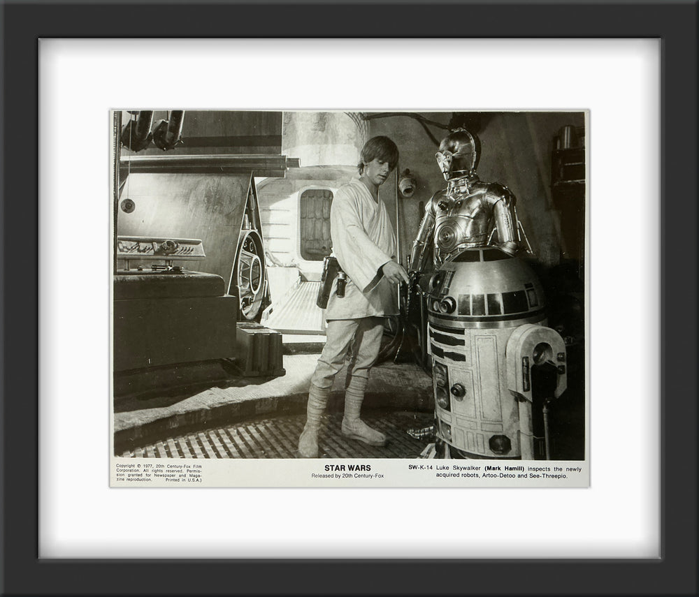 An original 8x10 movie still for the film George Lucas film Star Wars