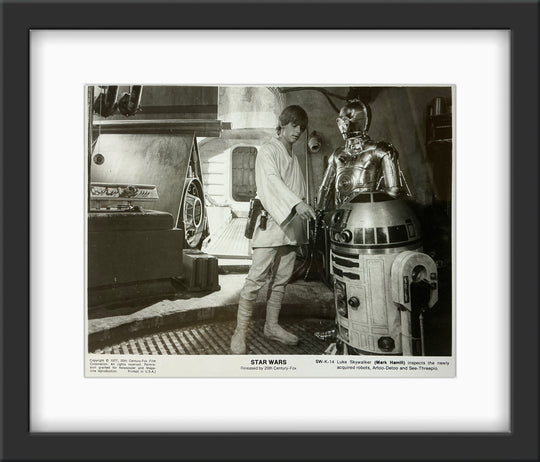 An original 8x10 movie still for the film George Lucas film Star Wars