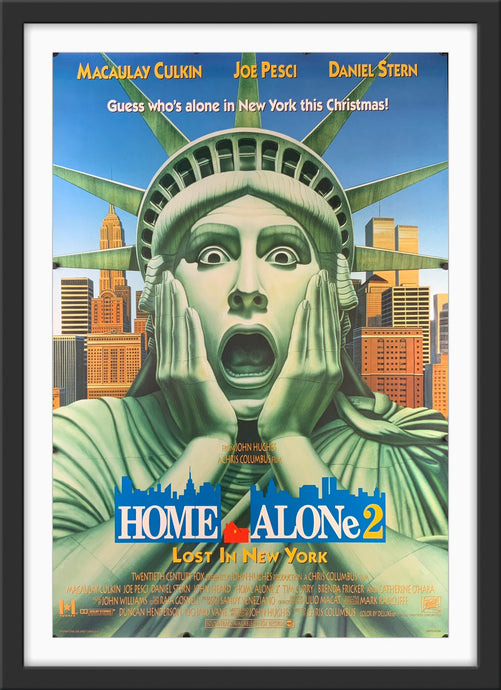 An original movie poster for the film Home Alone 2
