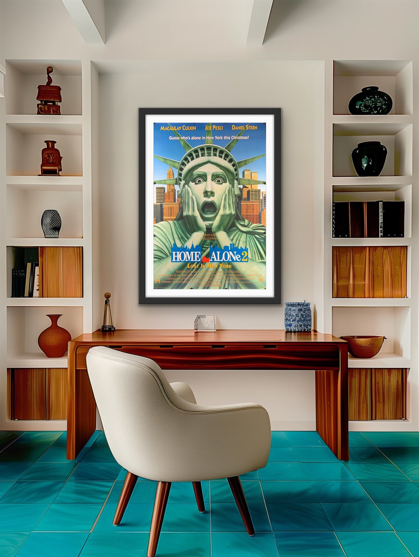 An original movie poster for the film Home Alone 2