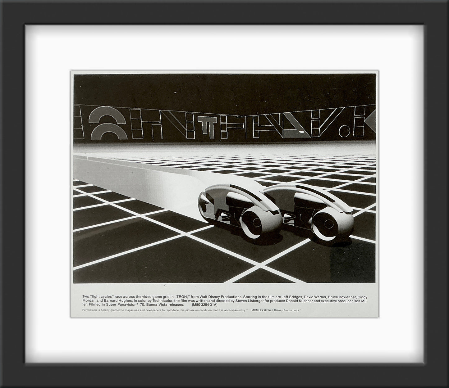An original 8x10 movie still for the 1982 film TRON