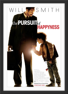 An original movie poster for the Will Smith film The Pursuit of Happyness / Happiness