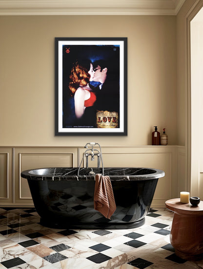 An original movie poster for the film Moulin Rouge!