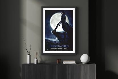 An original movie poster for the Kate Beckinsale film Underworld (2003)