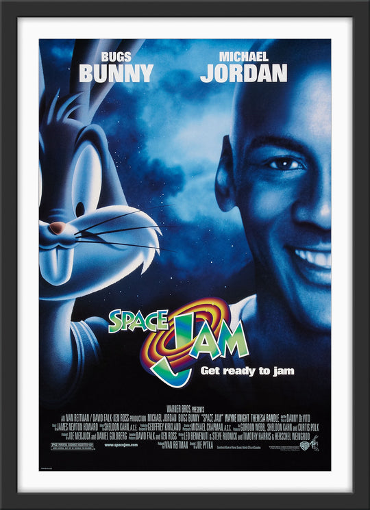 An original movie poster for the film Space Jam