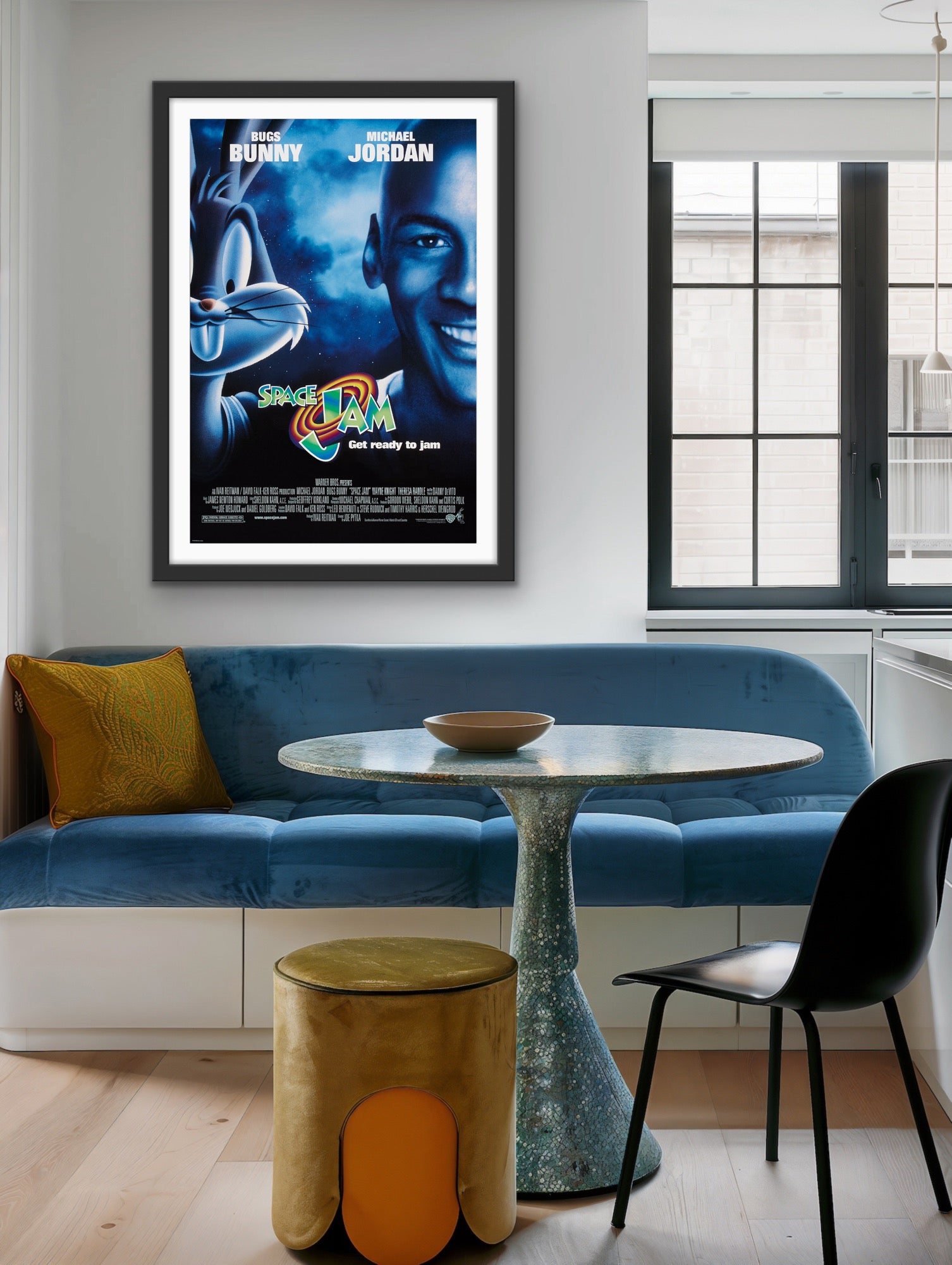 An original movie poster for the film Space Jam