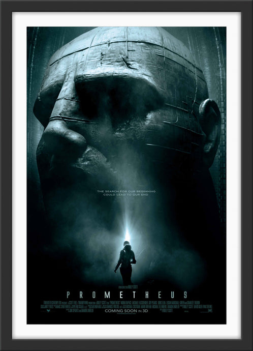 An original movie poster for the Ridley Scott film Alien film Prometheus