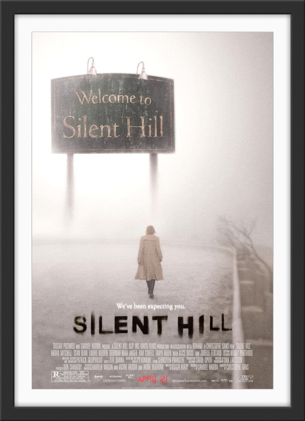 An original movie poster for the 2006 film Silent Hill