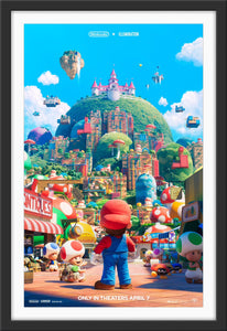 An original movie poster for the film The Super Mario Bros. Movie