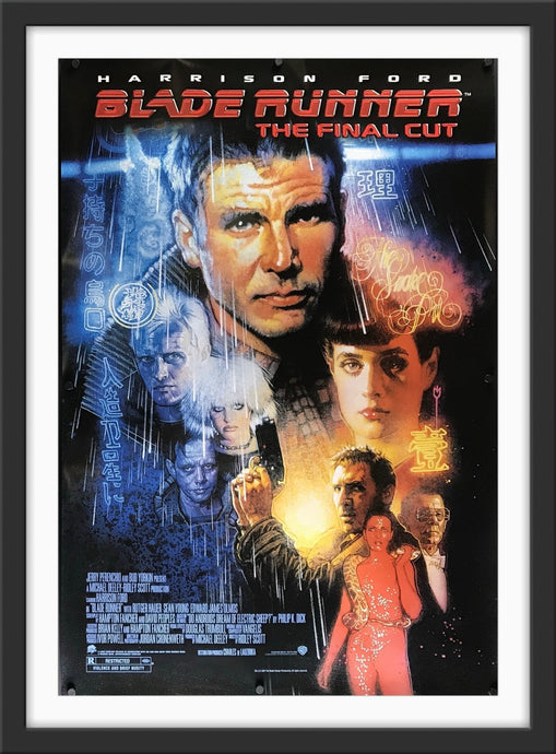 An original movie poster for the Ridley Scott film Blade Runner / Bladerunner