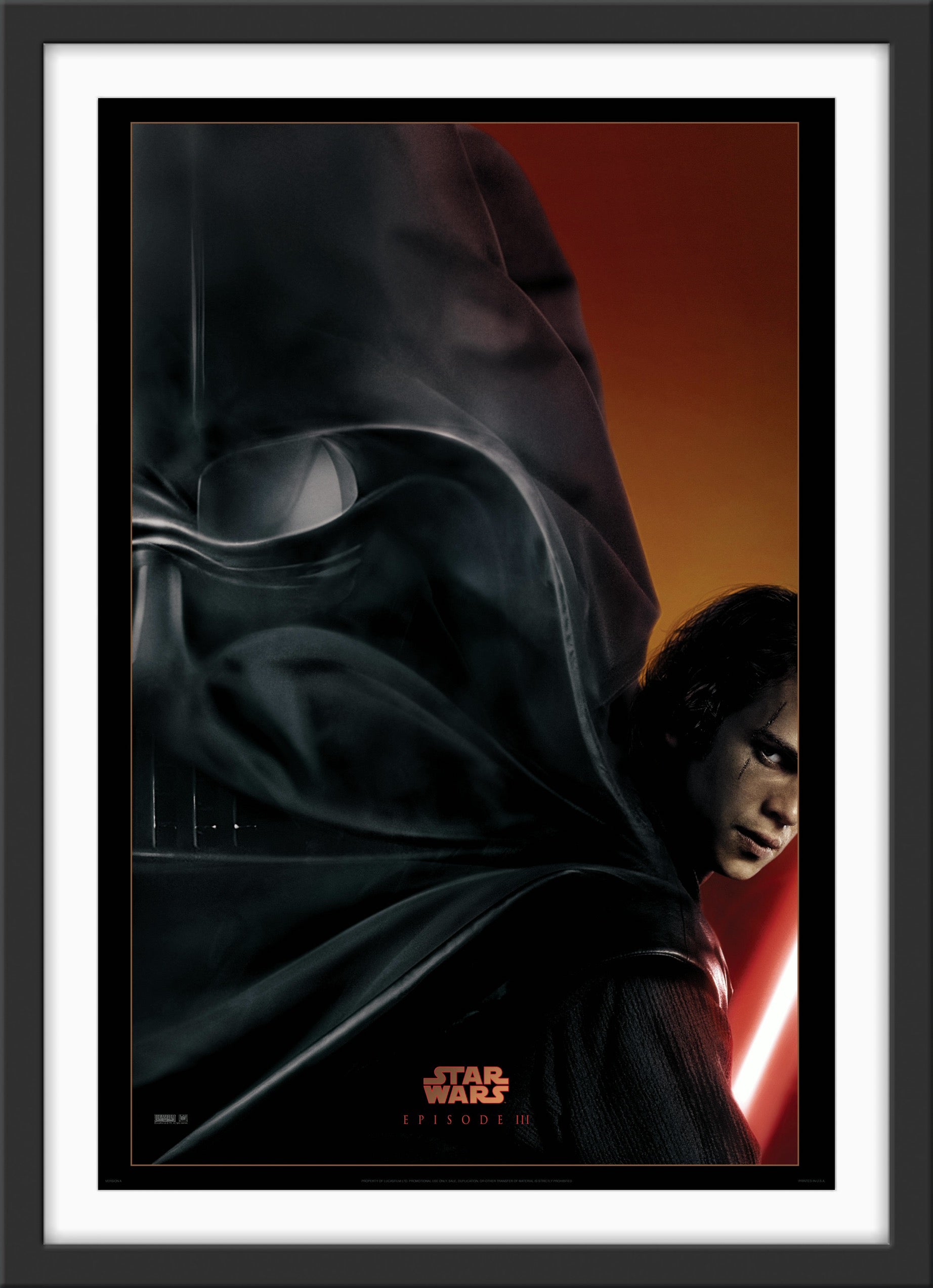 An original movie poster for the film Star Wars: Episode III - Revenge of the Sith