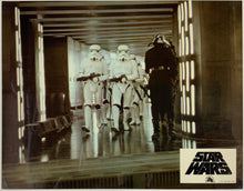 Load image into Gallery viewer, An original french lobby card for the George Lucas film Star Wars (1977) / A New Hope