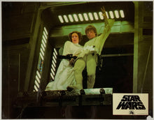 Load image into Gallery viewer, An original French lobby card for the George Lucas film Star Wars (1977) / A New Hope