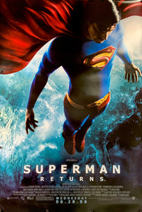 An original movie poster for the film Superman Returns