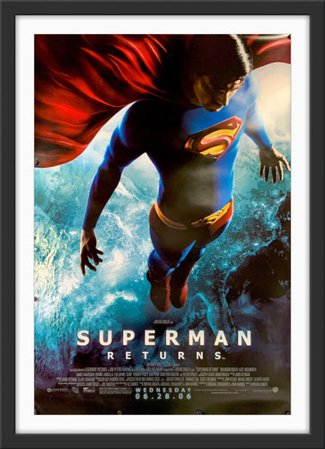 An original movie poster for the film Superman Returns