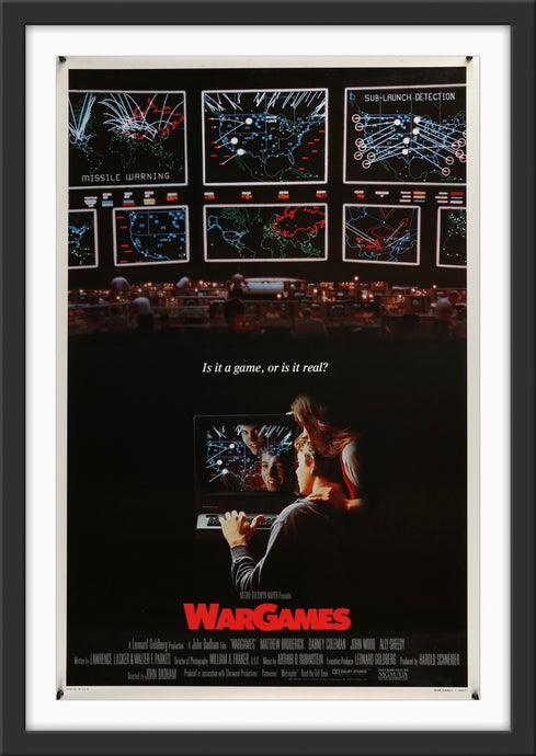 An original movie poster for the film War Games / WarGames