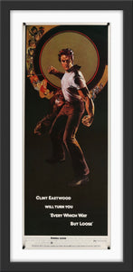 An original movie poster for the Clint Eastwood film Every Which Way But Loose with artwork by Bob Peak