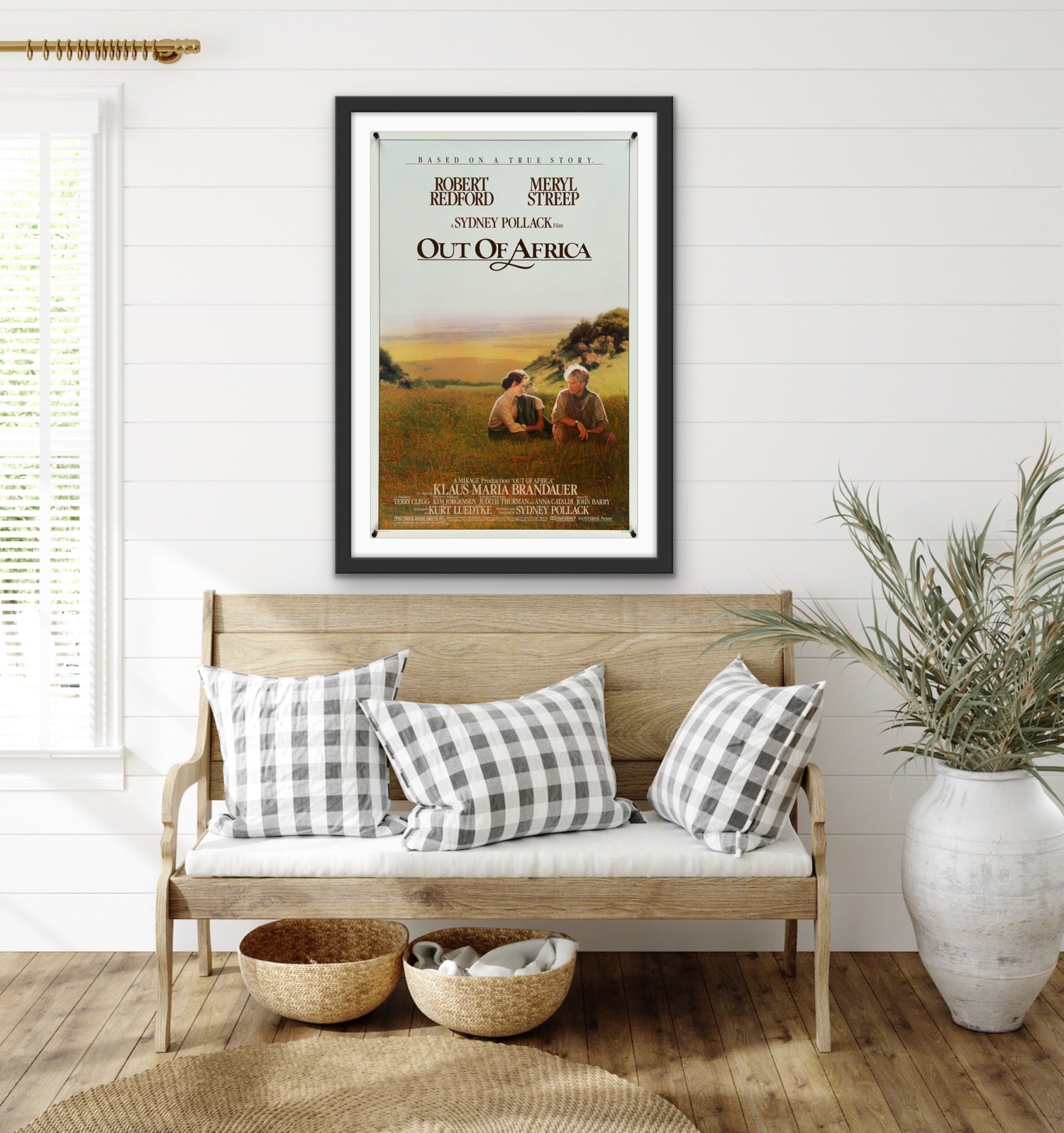 An original movie poster for the Sydney Pollack film Out of Africa