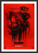 Load image into Gallery viewer, An original movie poster for the Horror film Saw