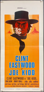 An original Italian movie poster for the Clint Eastwood film Hoe Kidd