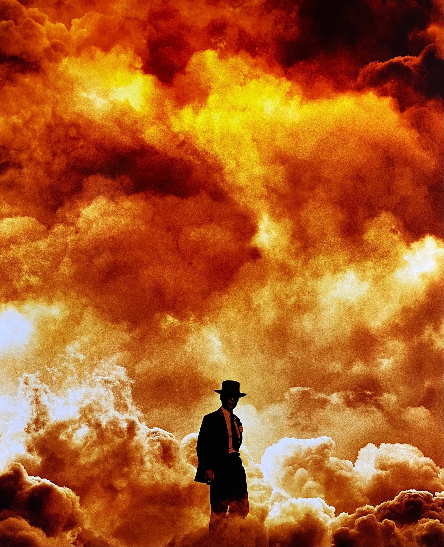 An original movie poster for the Christopher Nolan film Oppeneheimer