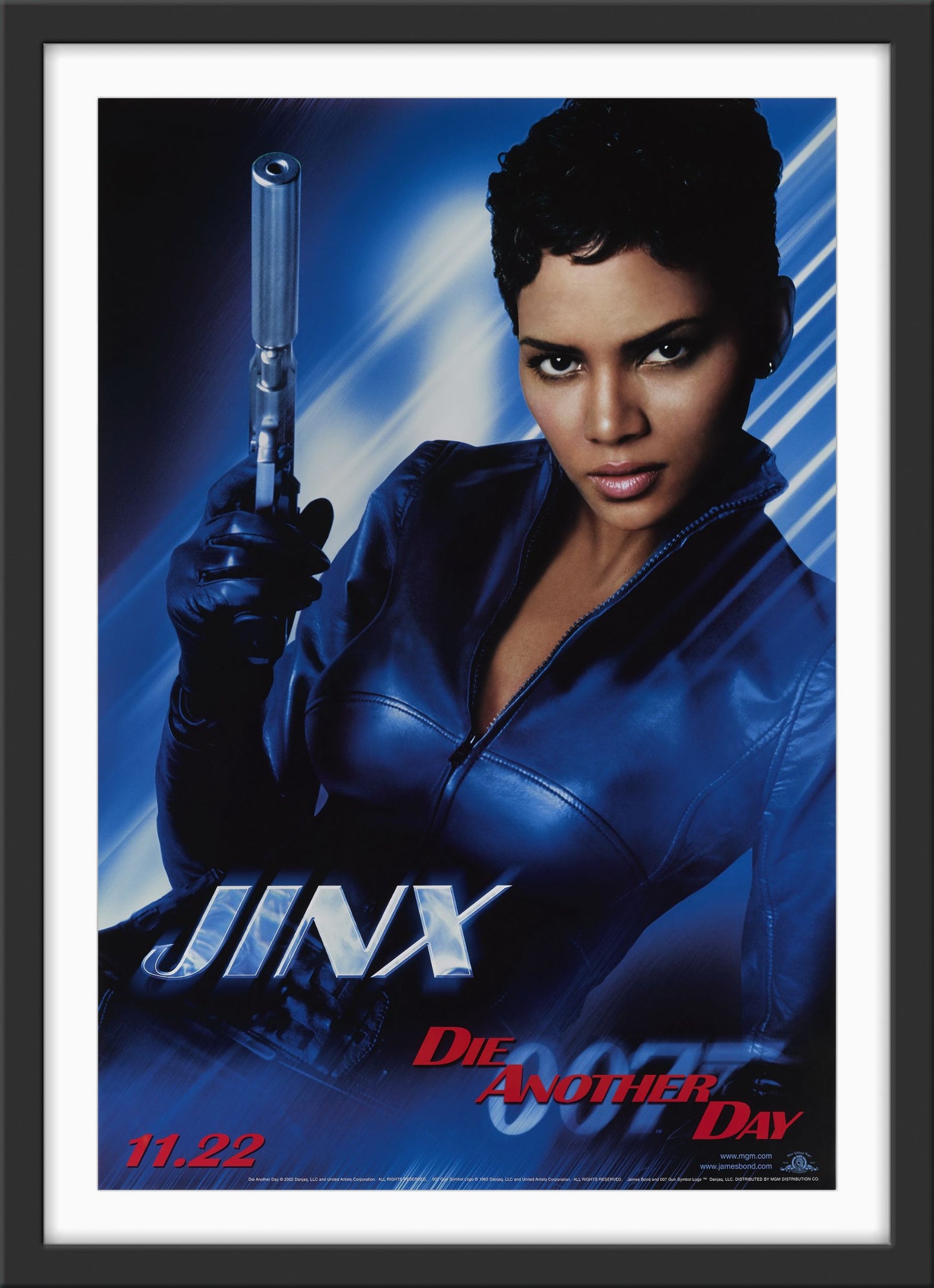 An original teaser movie poster for the James Bond film Die Another Day