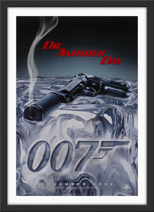 An original teaser movie poster for the James Bond film Die Another Day
