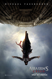 An original movie poster for the film Assassin's Creed