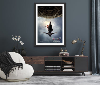 An original movie poster for the film Assassin's Creed